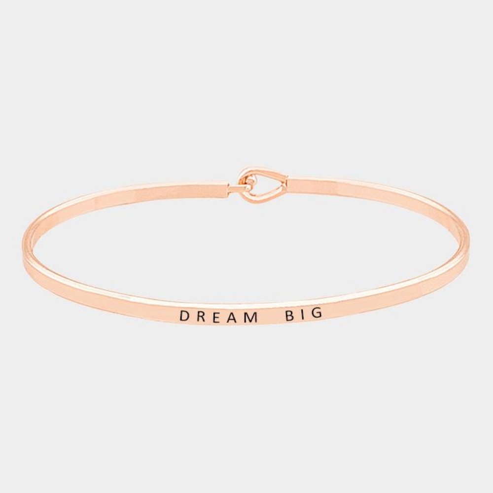 DREAM BIG Engraved Mantra Bracelet